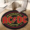 1pc AC/DC High Voltage Rock N' Roll Australia 1973 Round Carpet, Made of Polyester,Perfect for Decorating Office Chairs, Living Rooms Fplt810