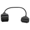 12 Pin To 16 Pin OBD2 Connector Cable OBDII Adapter Car Accessories