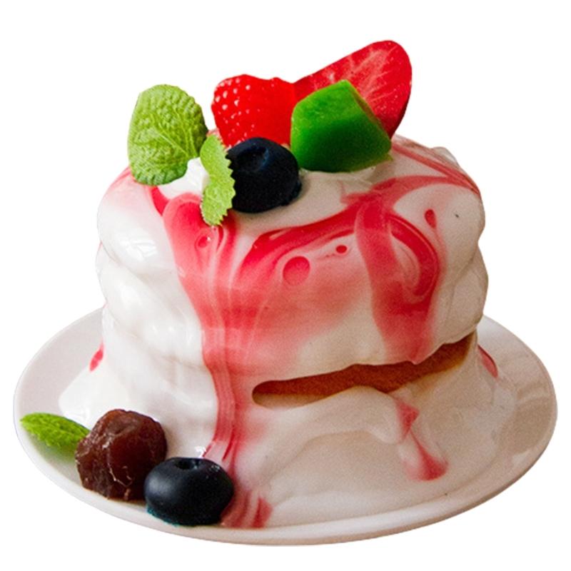Realistic Dessert Model Faux Cake Decoration for Kitchen Display and Photo Shoot Artificial Food Photography Accessories