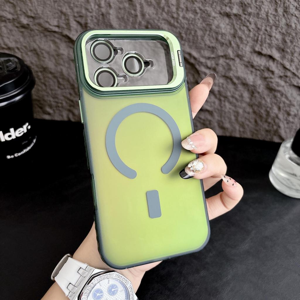 Apple Laser Magnetische Hülle: Kompatibel mit iPhone 17 Pro Max, 16 Linsenaufkleber, Ständer 15, Hautgefühl 14, Schutzhülle 13.