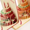 3D 3D Pop Up Card Handmade Miniatures Pop Up Mechanism Happy Birthday Card Creative Foldable LED Greeting Card Birthday Party