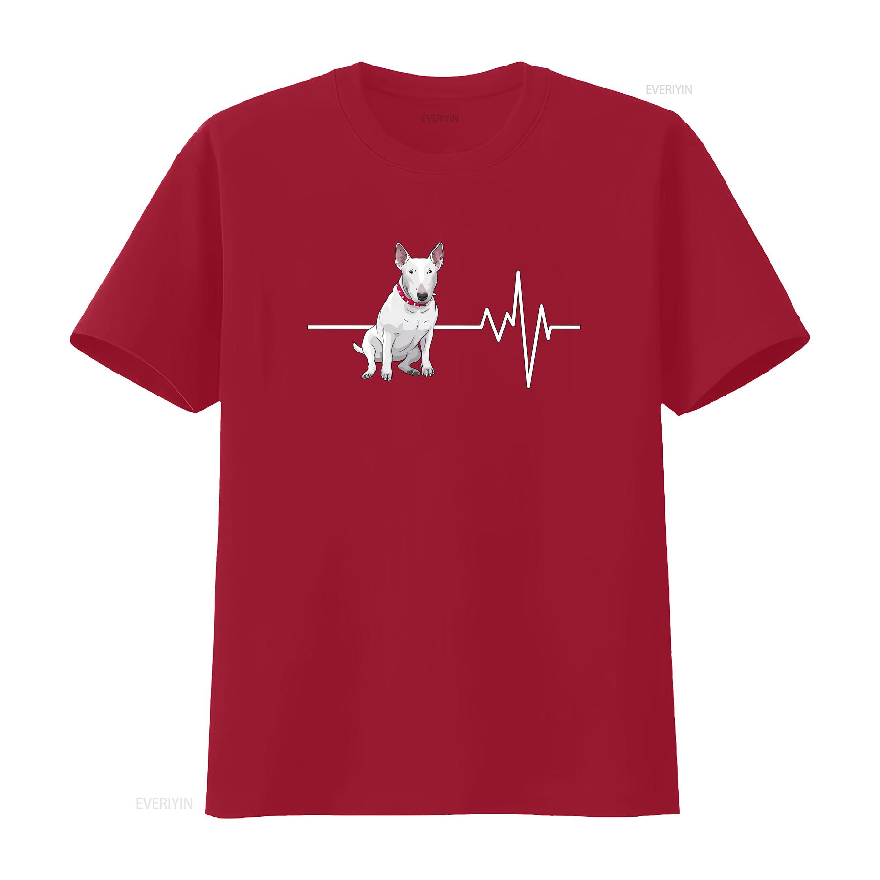 Bull terrier heartbeaT T Shirt hoodie sweaT tank top gift mom dad dog breed tee lover vintage Washed graphic homme streetwear S