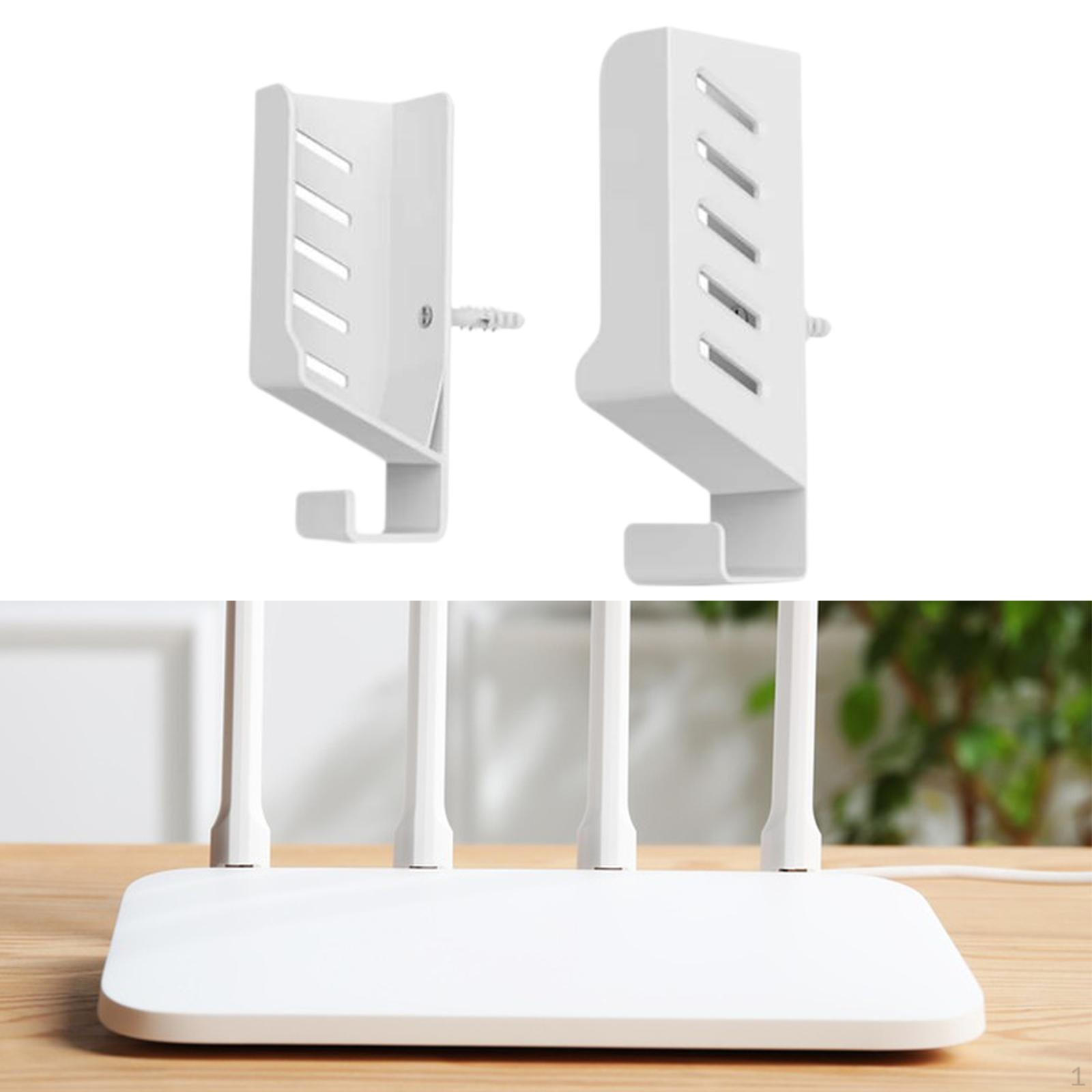 

Настенный держатель для маршрутизатора, многофункциональный домашний органайзер, легкая, экономящая место стойка для белый