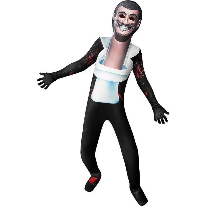 New Models, Toilet People, Monitor People, Game Costumes, Halloween One-piece Funny Tights Show
