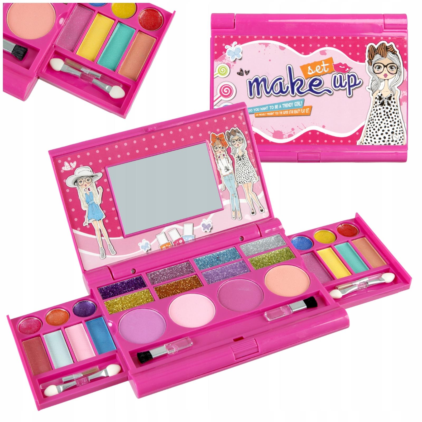 Zestaw Kosmetyków Do Malowania Makijazu Dla Dzieci Kuferek Lusterko Makeup