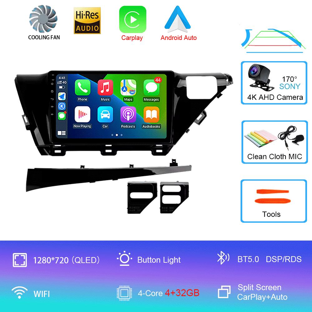 

Автомобильное радио Android 14 Carplay Auto для Toyota Camry 8 XV 70 2017 2018 2019 2020 Мультимедийный видеоплеер Навигация GPS Стерео DSP