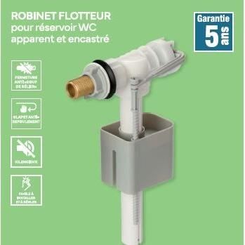 Side Float Valve for WC Tank - NOVOBAIN - Brass Fitting