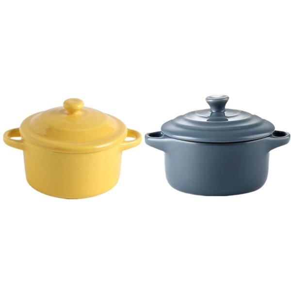 Microwave & Oven Safe Ceramic Stew Pot with Lid