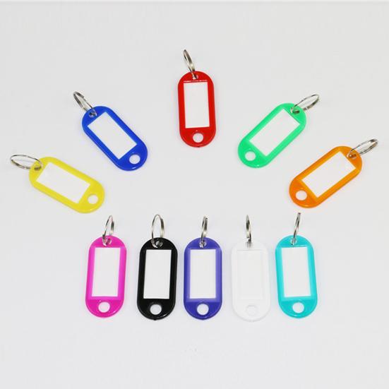 20Pcs Removable Key Tags with Window PP Prevent Missing Key Identifiers Bag Accessories