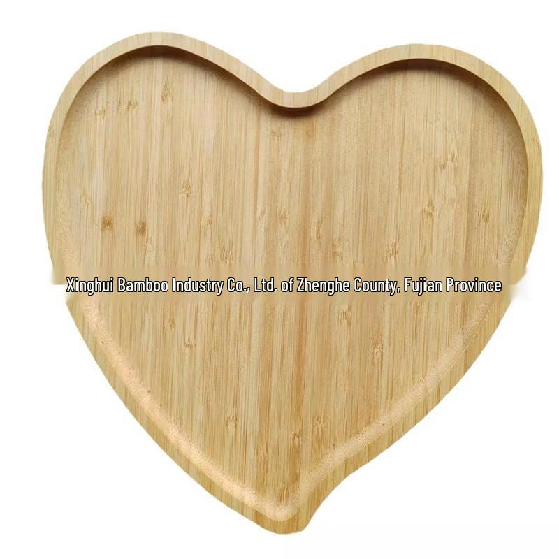 SMVP Bamboo Heart-shaped Serving Tray