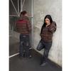 Blugi Vintage Y2K Slim Fit Trendy Spălați Bărbați Femei Harajuku Hip Hop Pantaloni cu Picior Drept Pantaloni Casual Gotici cu Franjuri Micro Evazați