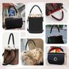 Braided Leather Replacement Handles Purses Straps Handbags Shoulder Bag Strap for Women Bucket Tote Clutch DIY Bag Accessories