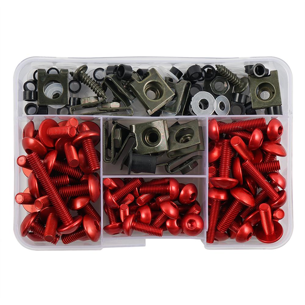 177PCS Motorcycle Complete Fairing Bolts Kit Screws Nut For KAWASAKI VERSYS 650 NINJA 300 400 650 ZX6R VULCAN S 650 ZX10R KLX250