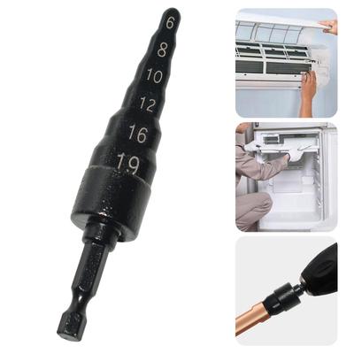 Durability Carbon Steel 6 In 1 Tube Expander Expanding Tool for Hand Drills For Air Conditioning Refrigeration Repair