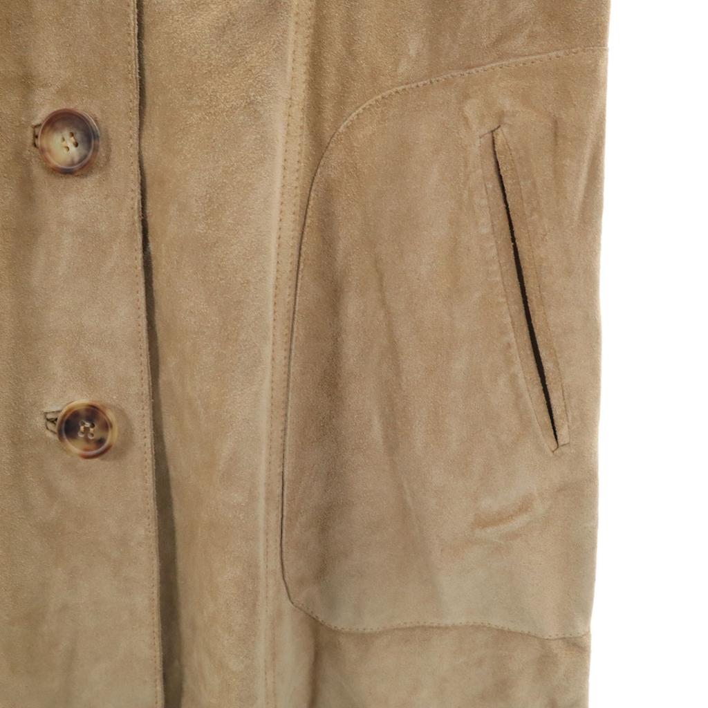 Marni Made In Italy Leather Coat 40 Beige Women Used