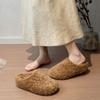 Fashion and lightweight suede thick-soled fluffy slippers women's shoes 2025 new winter wear high-heeled warm bag head slippers
