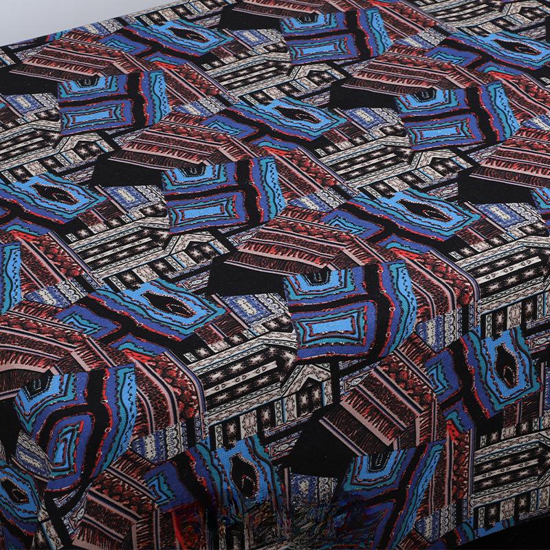 

100x150cm Ethnic Printed Fabric Cotton Bohemian Retro Dress Clothes Pillow Tablecloth Fabric Handmade DIY Fabric Cotton Linen 100x150cm