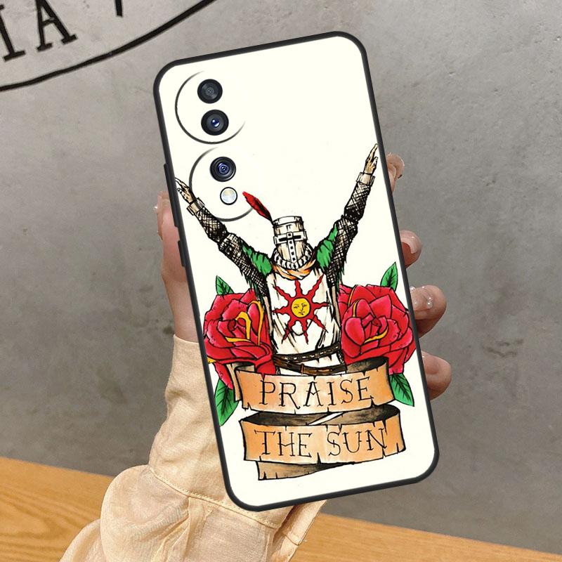 

Praise the Sun Dark Souls Case For Honor Magic 5 6 7 Lite Cover For Honor 200 Pro 400 50 70 90 X9 X8a X8b X9a X9b X9c Honor Magic5 Lite