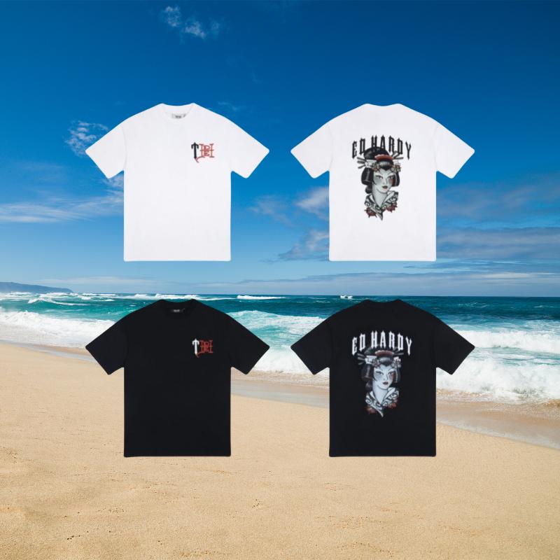Trapstar American Street Hip-hop Letter Portrait Women's Summer Pure Cotton Loose Short-sleeved T-shirts for Both Men and Women