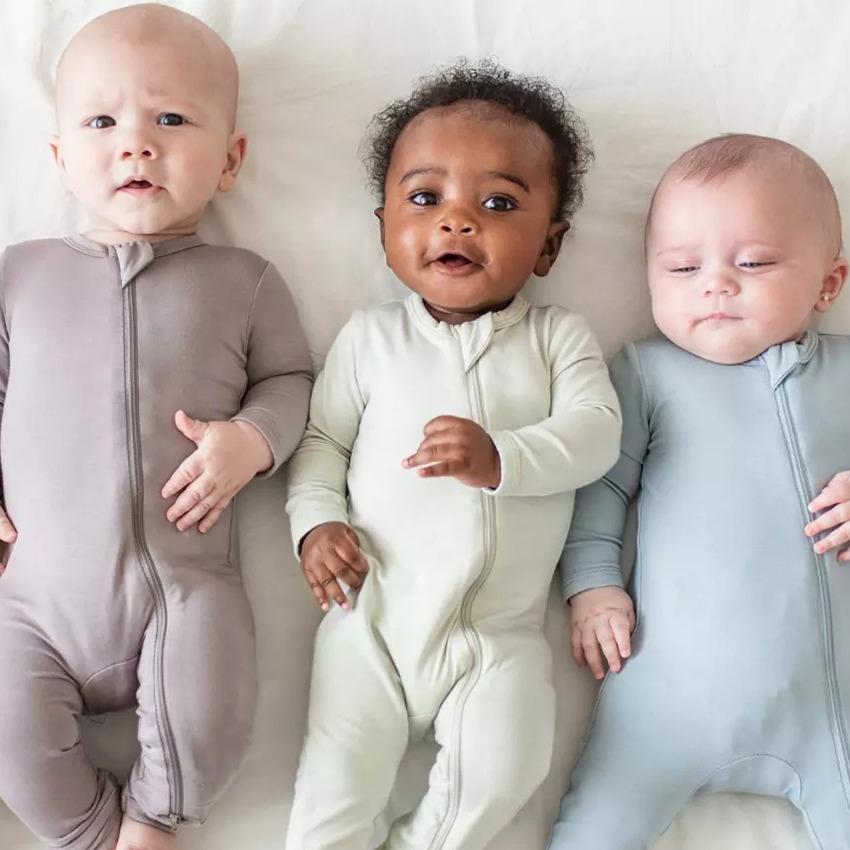 Bamboo Fiber Baby Onesie – Spring/Autumn Casual Homewear Newborn Climbing Suit