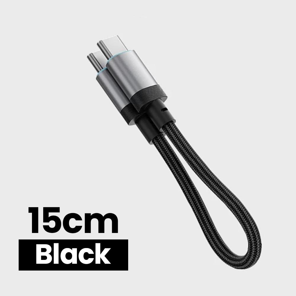 

15CM/20CM 240W Type C To Type C Short Cable 6A Fast Charging Cable PD3.1 USB C Cable For iPhone 15 16 17 Power Bank Samsung