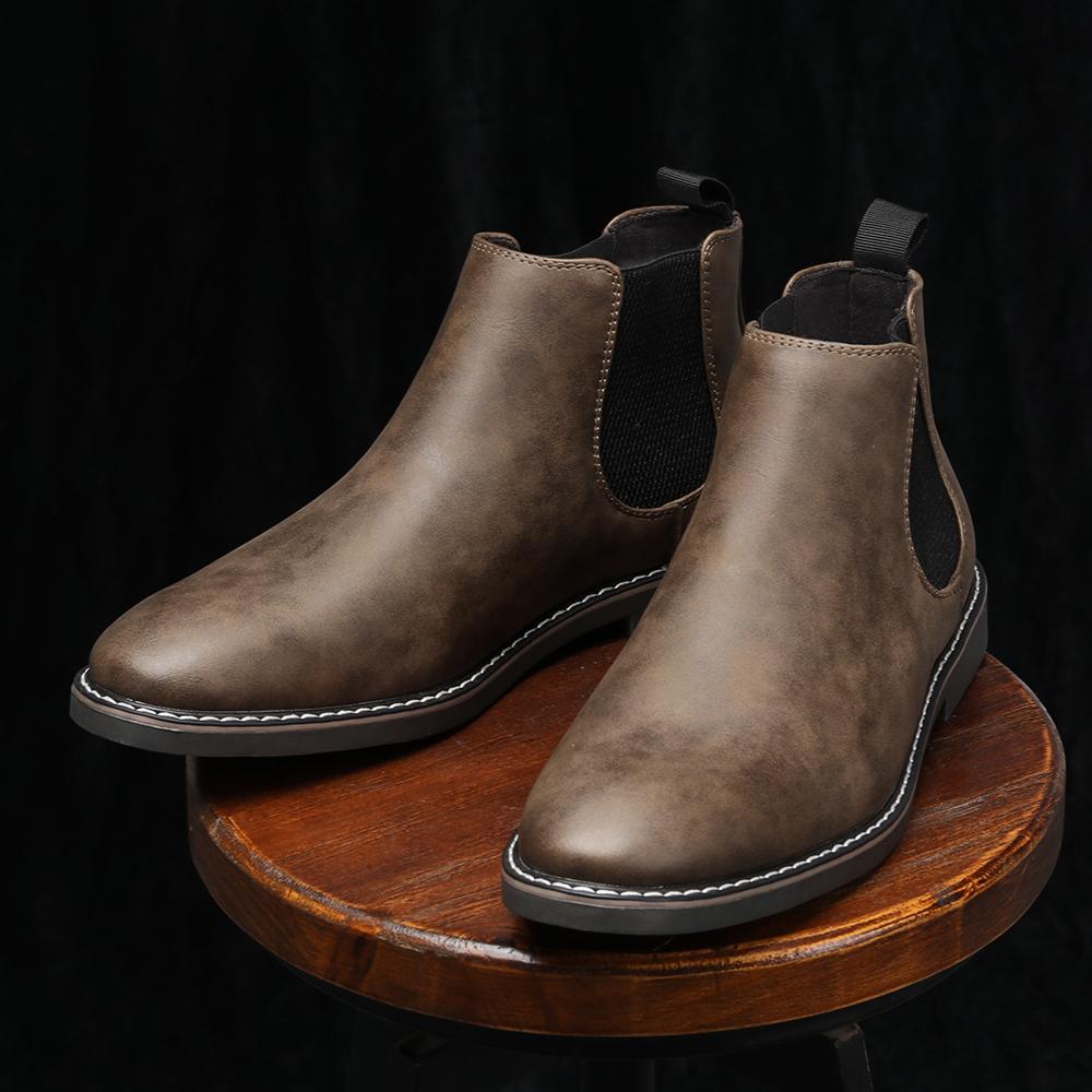 Enkellaarzen Voor Mannen Merk 2026 Casual Comfortabel Retro Mode Chelsea Boots