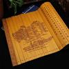 Peach Blossom Spring Bamboo Slips Scroll Chinese Cultural Characteristic Gifts Decorative Handicrafts and Ornaments
