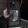 Custodia per Telefono con Logo Attack On Titan Per iPhone 17 Air 16 e 15 14 13 12 11 Pro Max Plus Mini SE 2020 2022 Cover Morbida in Silicone