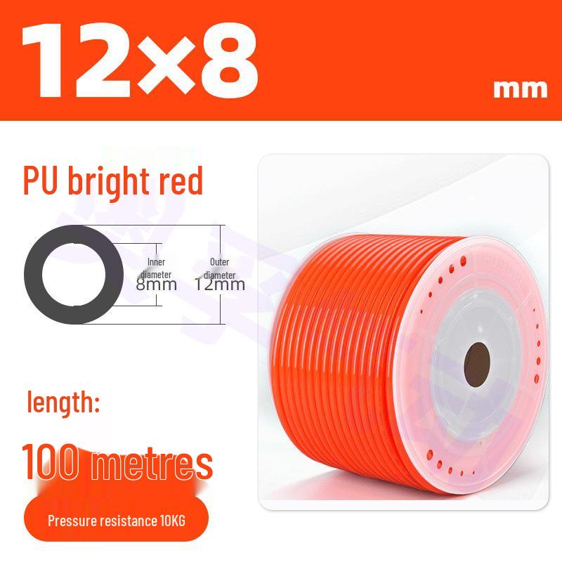 Transparent PU Air Hose for Compressors: Sizes 3-22mm