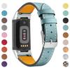 Replacement Genuine Leather Watch Strap For Fitbit Charge 3/4, Unisex