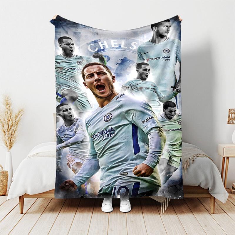 1pc Blanket - Chelsea FC logo Print Design, Lightweight Blanket for Sofa, Bed- Soft &Warm, Gift for All Seasons