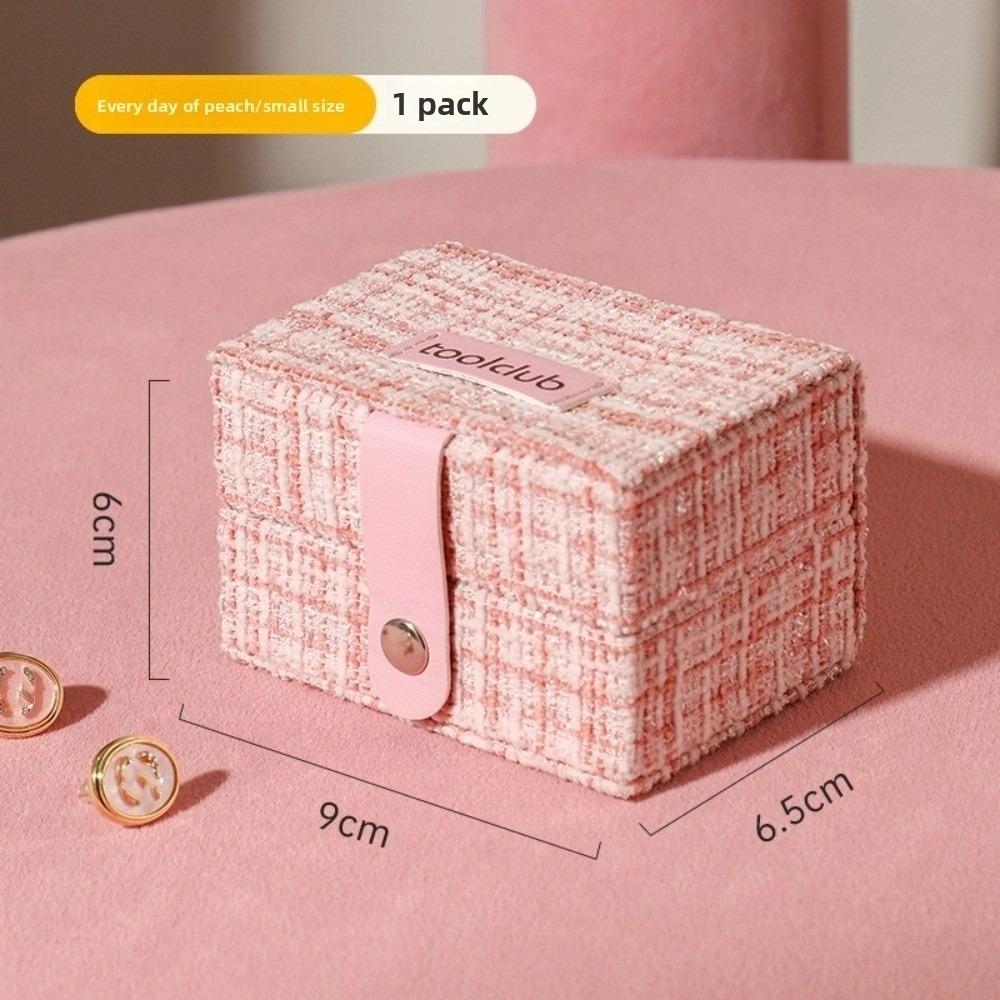 

Portable Jewelry Storage Box Partition Organizing Storage Boxes Jewelry Storage Case Travel рожевий