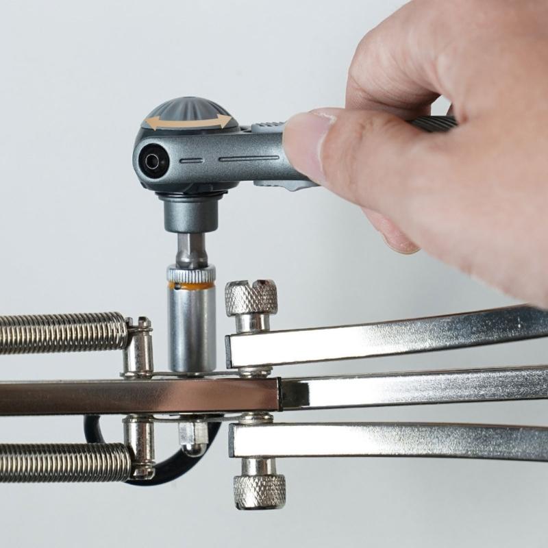 40 In 1 Ratcheting Screwdriver Set with 180 Degree Rotating Head & Magnetic Bit Suitable for Tight Space Vehicle Repair