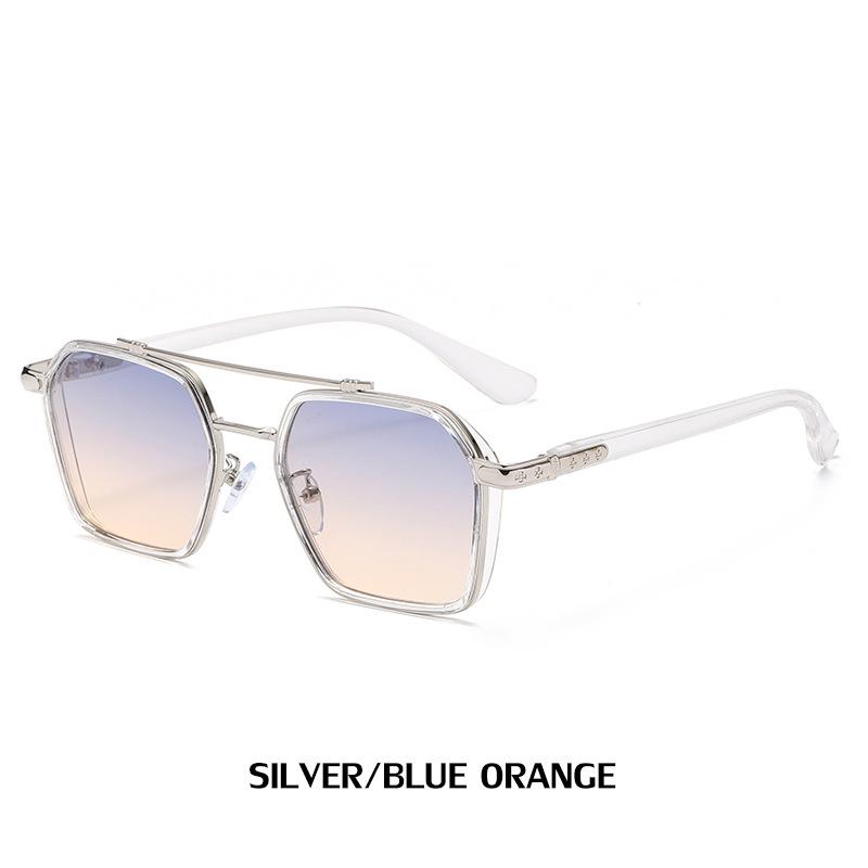 Wei Ting With Sunglasses Men'S Trendy Large Square Sunglasses Men'S Anti-Blue Glasses