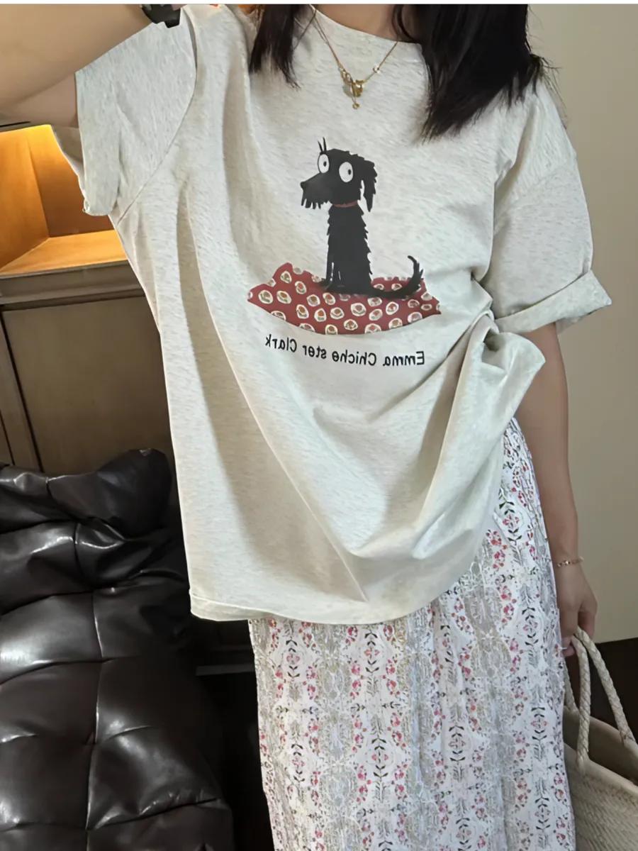

Retro T-shirt with y2k print 4XL