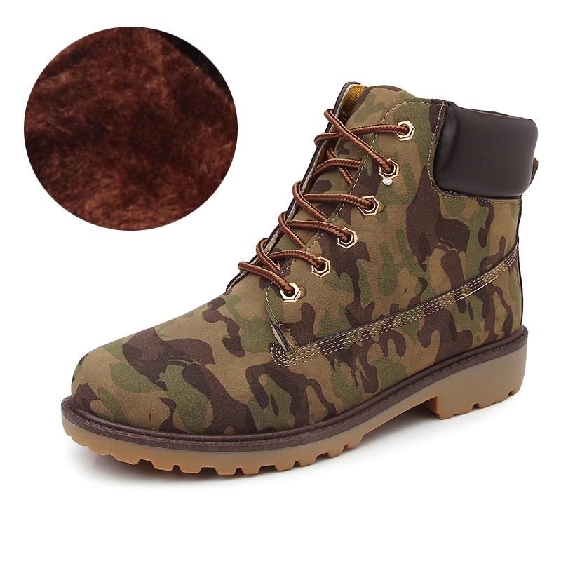 Men's High-Top Martin Boots, British Style, Plus Velvet, Large Size - Women's Retro Ankle Boots, G-3 G2