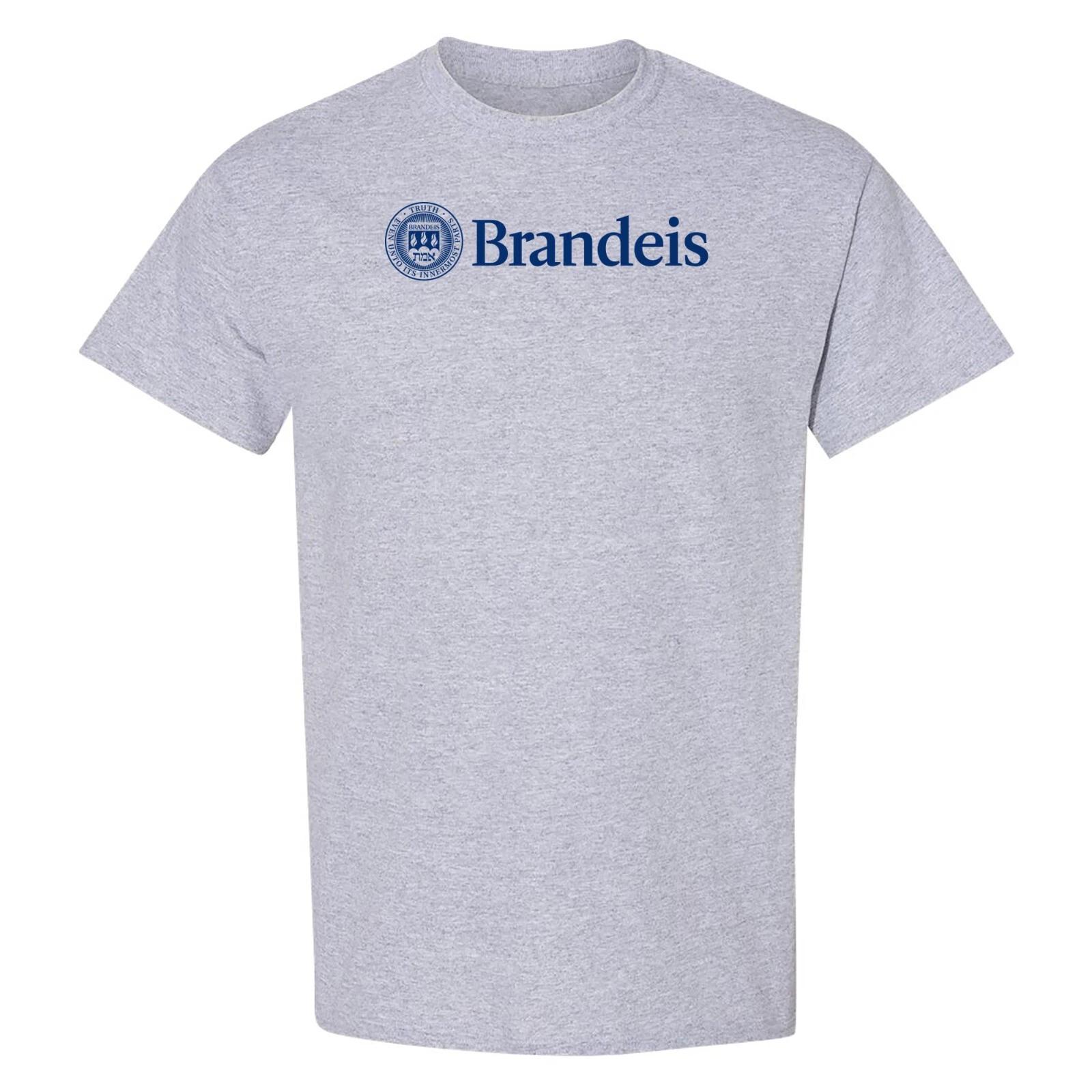 Brandeis Judges Institutional Logo Licensed Mens T-Shirt Unisex Tee - Sport Grey 3XL