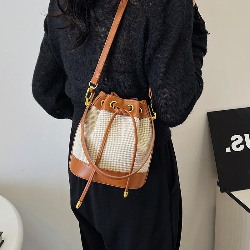 Fashi Trendy Bucket Shoulder Crossbody Bag Women Top Handle Unique Versatile New Style Handbag