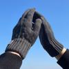 Wool Men Knitted Gloves Touchscreen Full Finger Gloves Fashion Knitted Woolen Gloves  Outdoor