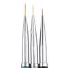 3Pcs Nail Art Brush Liner Pens UV Gel Polish Paint Drawing Brushes Manicure Tool