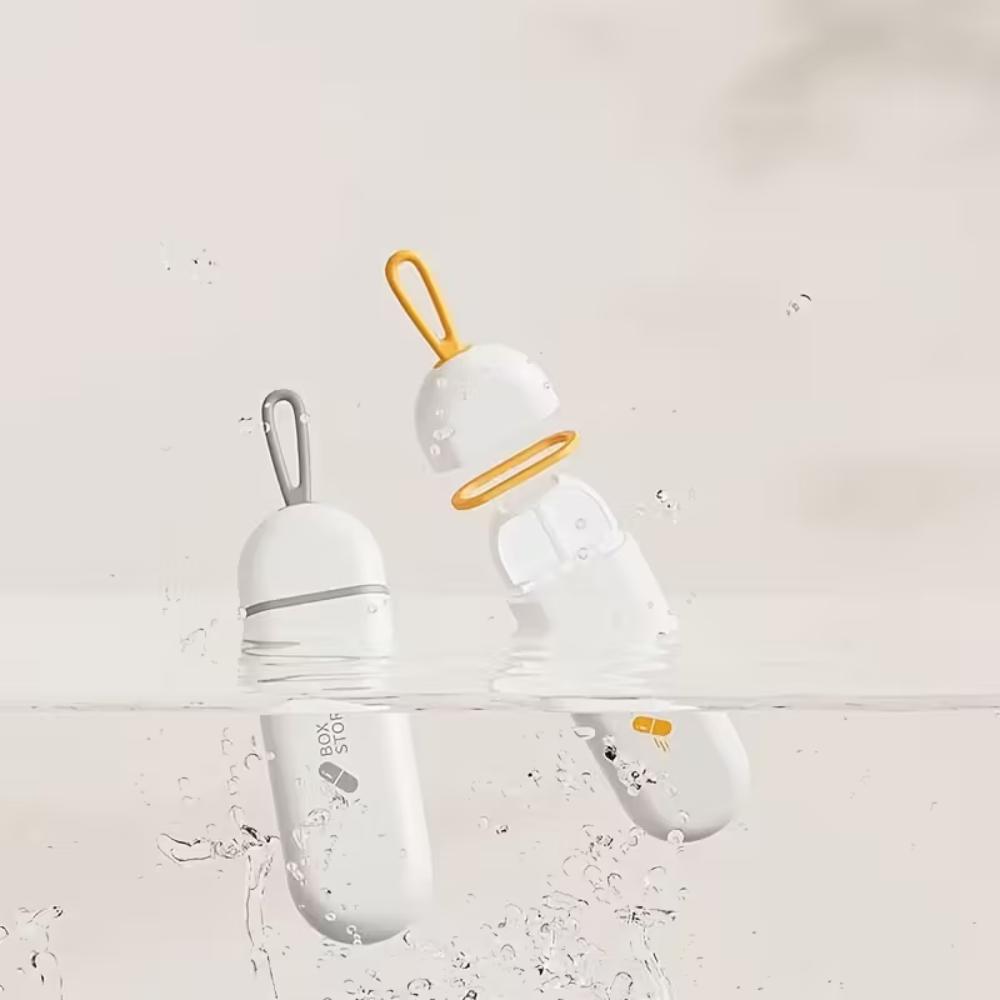 Portable Small Storage Box, Suitable for Pills, Tablets, Vitamin Cod Liver Oil Supplements, Essential for Moisture-proofing Duri