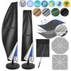Waterproof Parasol Cover with Rod Cantilever Parasol Protective Cover Snowproof UV-Anti Wind/Weatherproof Umbrella Covers