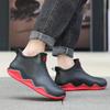 Fashion Color Matching New Men's Shoes Couple Short Rain Shoes Size 36-44 Waterproof Glue Shoes On Rainy Days
