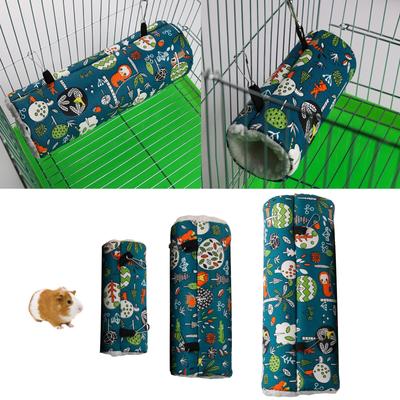 Cartoon Print Hamster Warmth Tunnel Ensure Hamster Parrots Ferret Comfort In Cold Weather and Provide Cozy Retreat