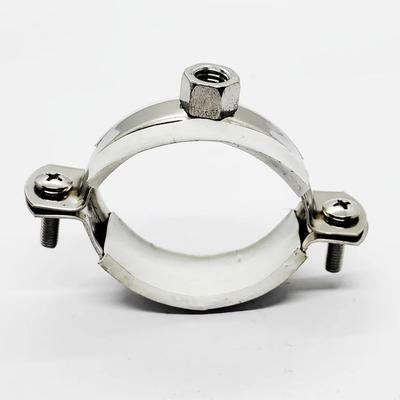 2Pcs Fastener Hardware Round Hose Clamp Nut Hoop Expansion Screw Suspension Pipe Holder 20mm-90mm Pipe Fitting Tube Clip Bracket