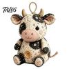 Table Decoration Plush Mouse Patchwork DIY Sewing Kit, Handmade Craft Set with Floral Fabric, Stuffing & Kit Buttons, Cute Stuffed Ornament