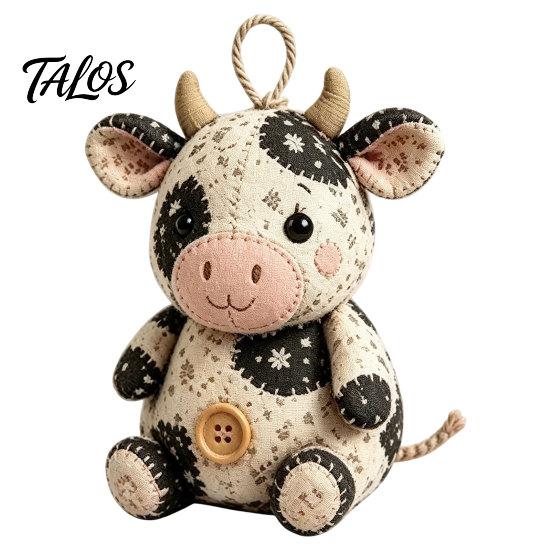 Table Decoration Plush Mouse Patchwork DIY Sewing Kit, Handmade Craft Set with Floral Fabric, Stuffing & Kit Buttons, Cute Stuffed Ornament