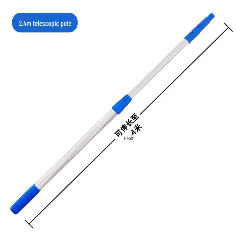 Stainless Steel Telescopic Window and Floor Squeegee Scraper