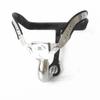 Male Stainless Steel Adjustable Curved Chastity Belt/ T-type with Anal Plug Full Closed Cage Lockable Penis Restraint Sex Toys