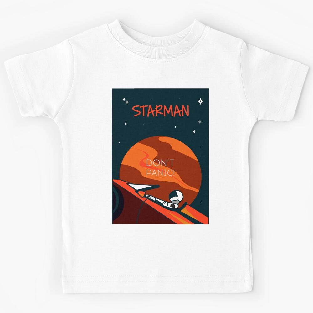StarMan in front of the planet Mars Kids T-Shirt 120